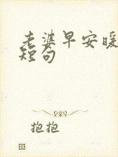 老婆早安暖心话短句