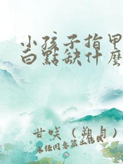 小孩子指甲盖有白点缺什么