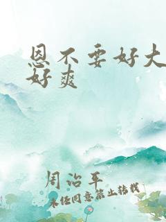 恩不要好大好硬好爽