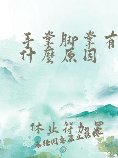 手掌脚掌有点麻什么原因