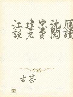 江建忠沈雁冰小说免费阅读全文最新