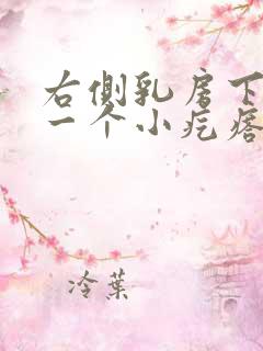 右侧乳房下面有一个小疙瘩,摸着有点疼?