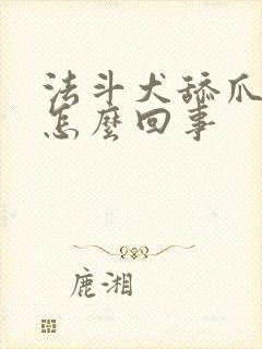 法斗犬舔爪子是怎么回事