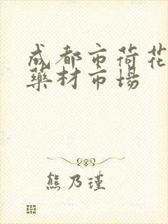 成都市荷花池中药材市场