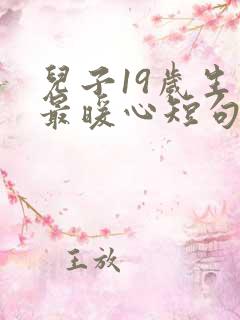 儿子19岁生日最暖心短句