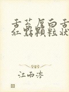 舌苔厚白舌根有红点颗粒状