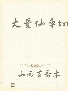 大爱仙尊txt