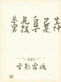 梦见自己生了个男孩子是什么意思