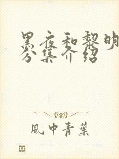 黑夜和黎明剧情分集介绍