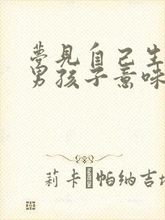 梦见自己生了个男孩子意味着什么