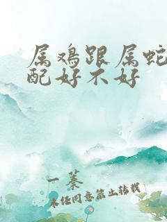 属鸡跟属蛇的婚配好不好