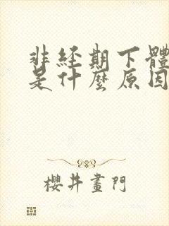 非经期下体出血是什么原因