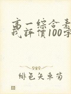 高一综合素质自我评价100字左右