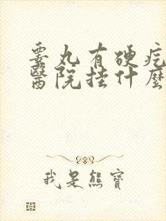 睾丸有硬疙瘩去医院挂什么科