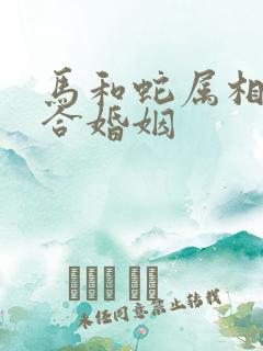 马和蛇属相合不合婚姻