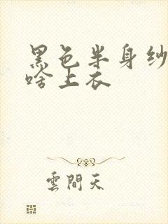 黑色半身纱裙配啥上衣