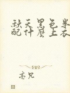 秋天黑色半身裙配什么上衣