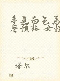 梦见白色马是什么预兆 女性