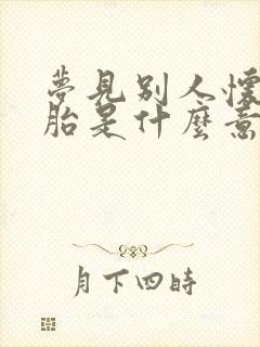 梦见别人怀双胞胎是什么意思