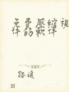 免费压缩视频文件的软件