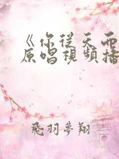 《你从天而降》原唱视频播放