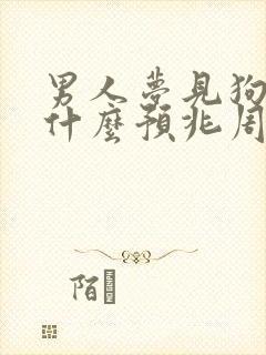 男人梦见狗追是什么预兆周公解梦