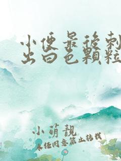 小便最后刺痛排出白色颗粒