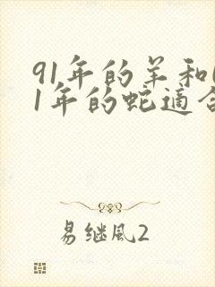 91年的羊和01年的蛇适合婚配吗