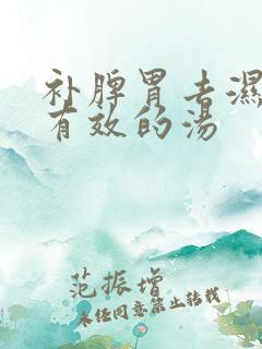 补脾胃去湿气最有效的汤