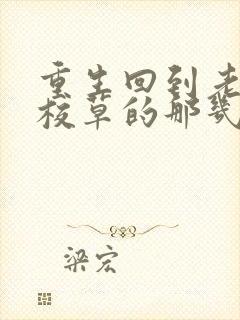 重生回到老爸当校草的那几年 小说