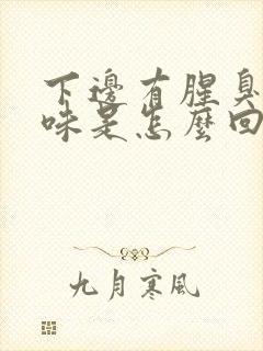 下边有腥臭的异味是怎么回事