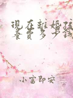 现在离婚孩子抚养费多少钱一个月