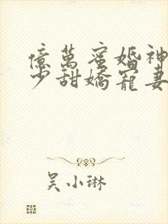 亿万蜜婚神秘墨少甜娇宠妻