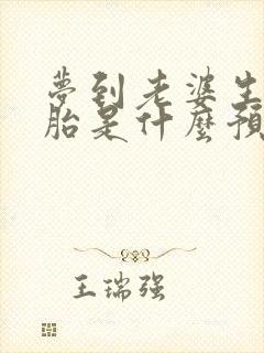 梦到老婆生双胞胎是什么预兆