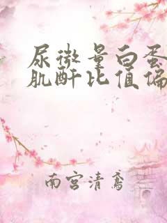 尿微量白蛋白与肌酐比值偏高