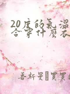 20度的气温适合穿什么衣服