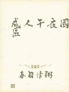 成人午夜国产一区