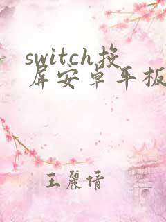 switch投屏安卓平板
