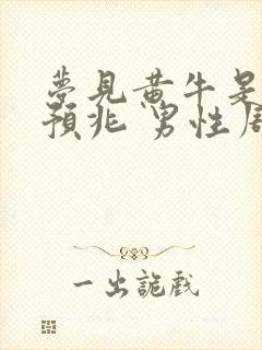 梦见黄牛是什么预兆 男性周公解梦