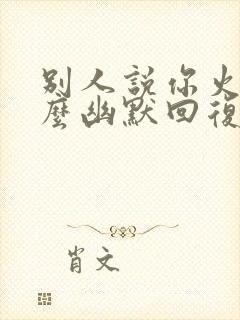 别人说你火了怎么幽默回复