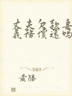 丈夫欠款妻子有义务偿还吗