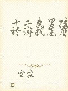 十二岁男孩沉迷于游戏怎么办呢