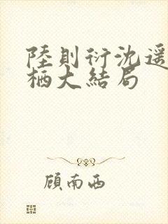 陆则衍沈遥遥林栖大结局