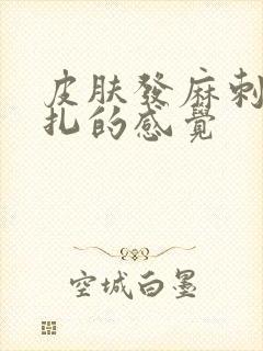 皮肤发麻刺痛针扎的感觉