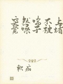 突然喘不上气感觉嗓子被堵着