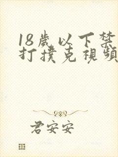 18岁以下禁看打扑克视频