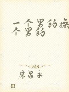 一个男的操另一个男的