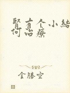 肾有个小结石如何治疗