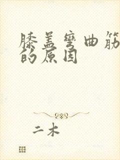 膝盖弯曲筋疼痛的原因