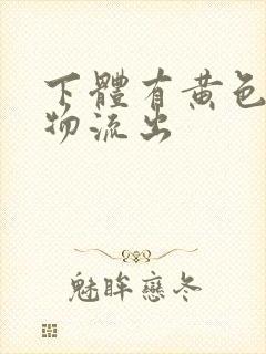 下体有黄色分泌物流出